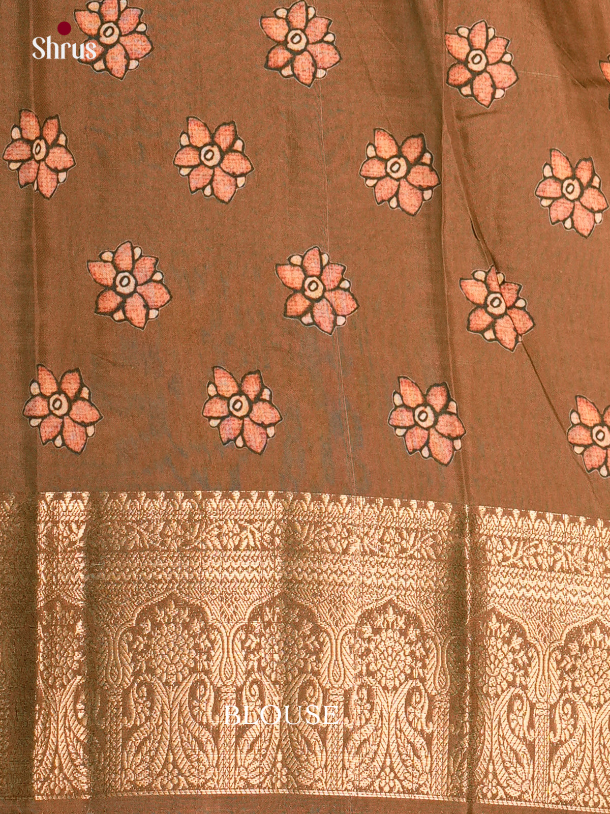 DAS22308 - Chennur-Print Saree - Shop on Shrus.com