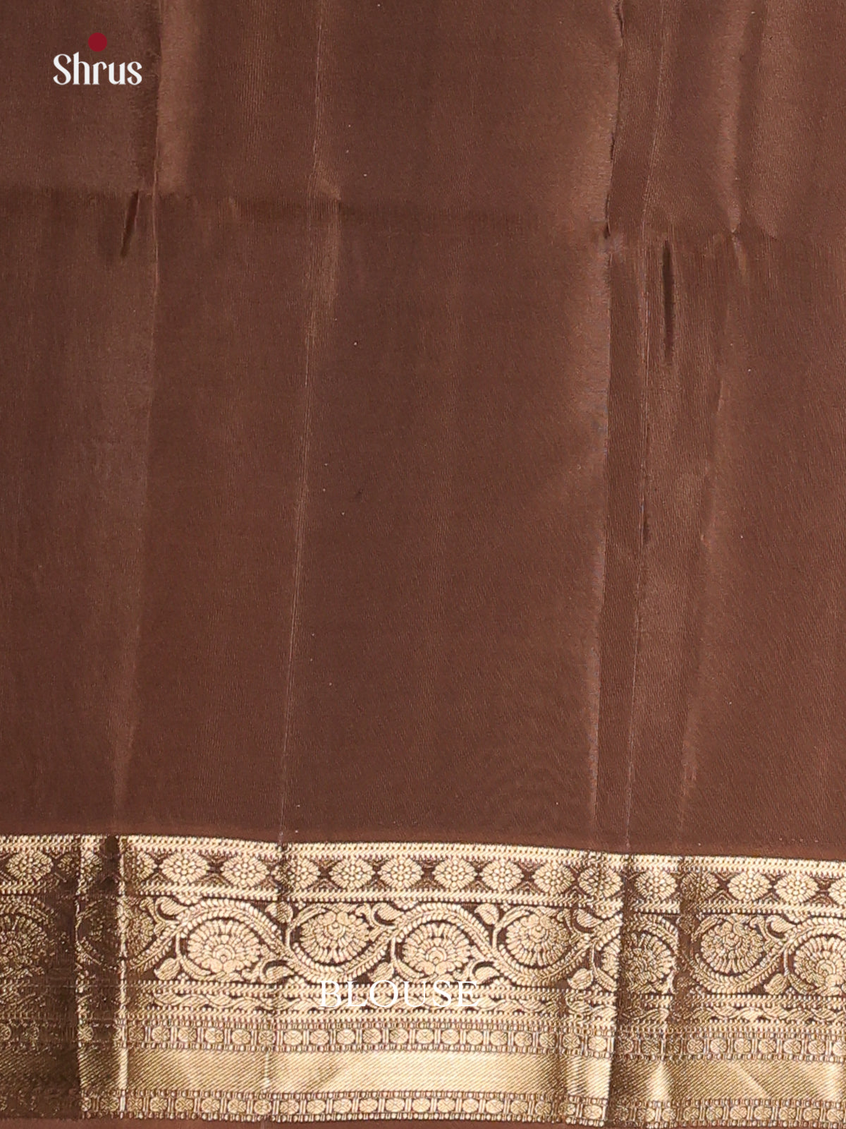 Mehandi & Brown - Softsilk-halfpure Saree - Shop on Shrus.com