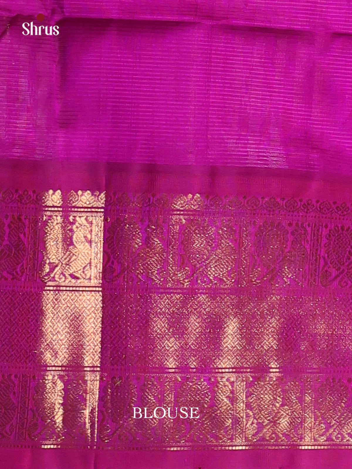 Green & Majenta - Silk Cotton Saree - Shop on Shrus.com