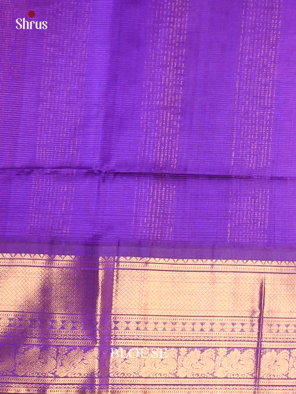 Pink & Violet- Silk Cotton Saree - Shop on Shrus.com