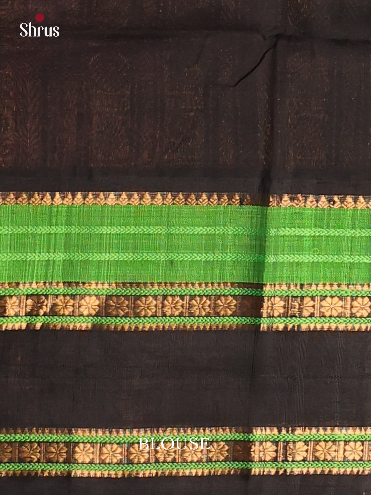Pink & Black - Silk Cotton Saree - Shop on Shrus.com
