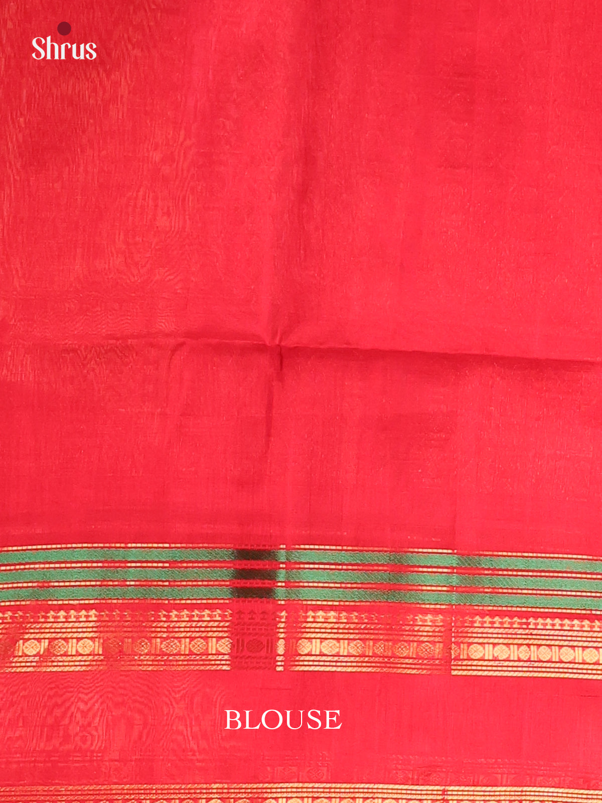 Red(single Tone)- Silk Cotton Saree - Shop on Shrus.com