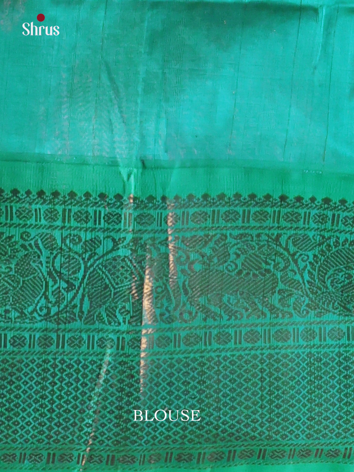 Violet & Teal- Silk Cotton Saree - Shop on Shrus.com