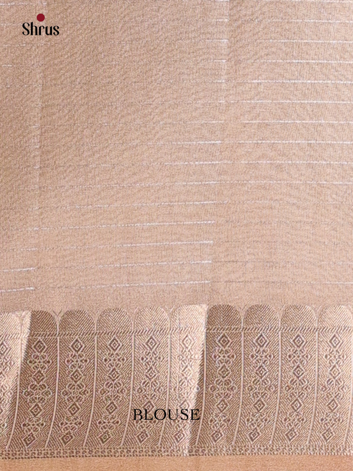 Lite Brown - Semi Tissue Saree - Shop on Shrus.com