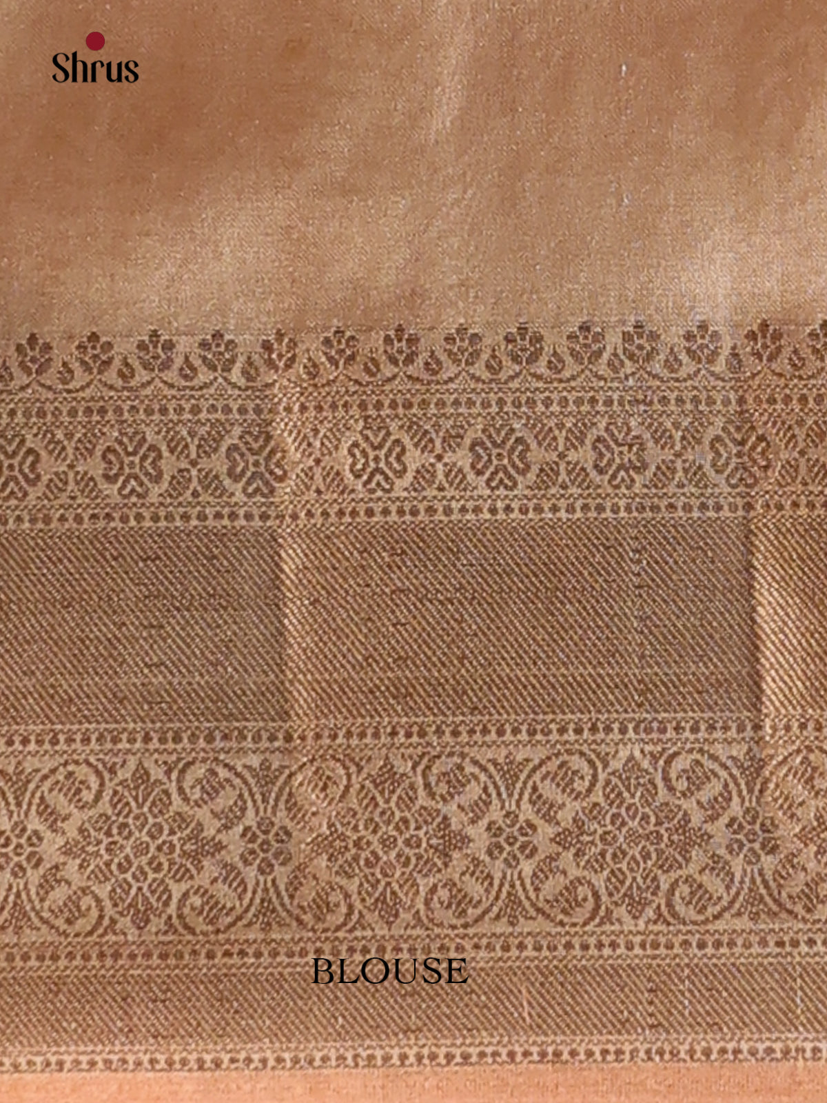 Peach- Semi Tissue Saree - Shop on Shrus.com