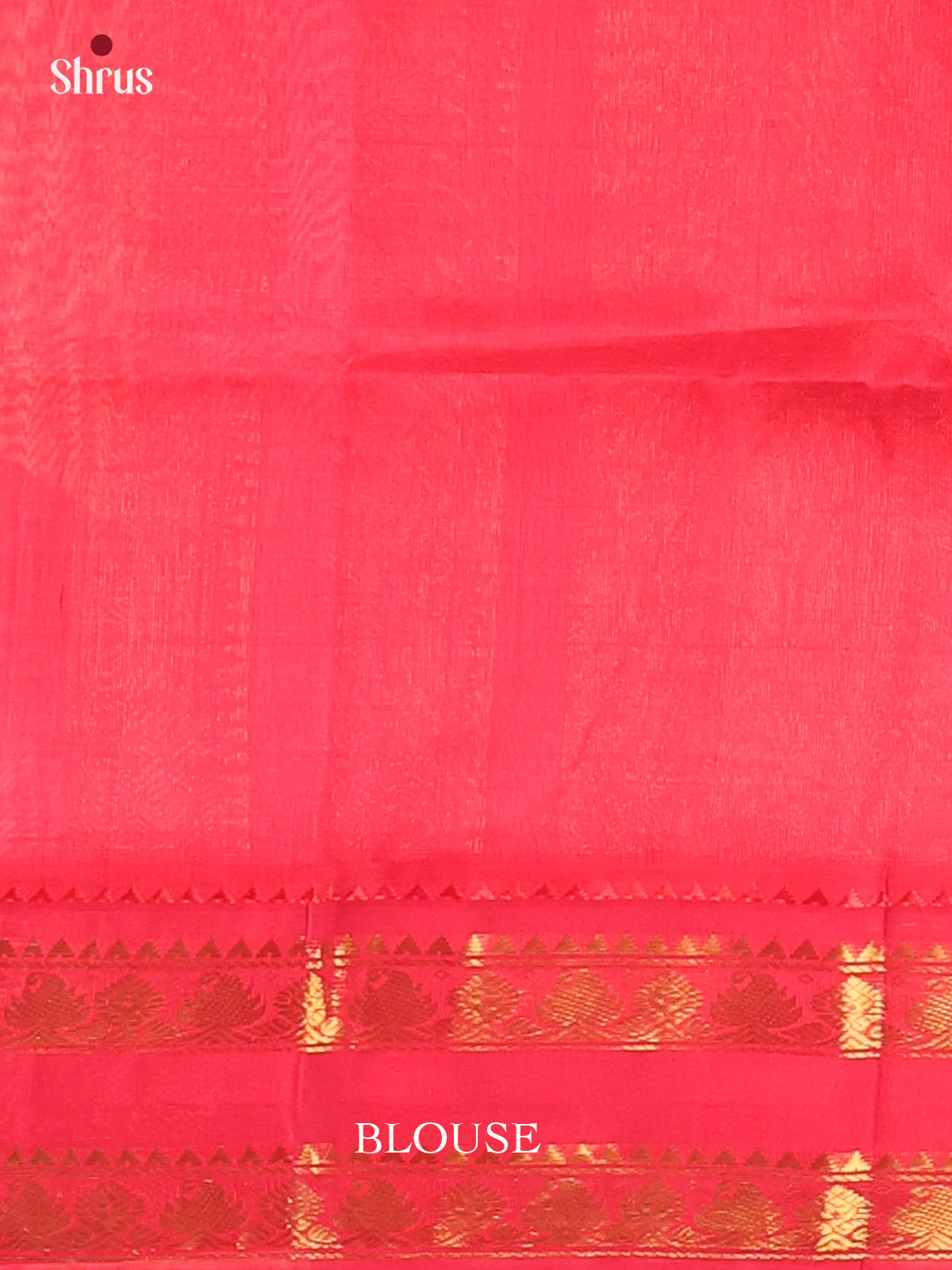 Dark Green & Red - Hindolam Saree -2