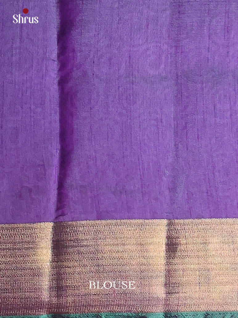 Double Shaded Blue & Purple- Semi Patola Saree - Shop on Shrus.com