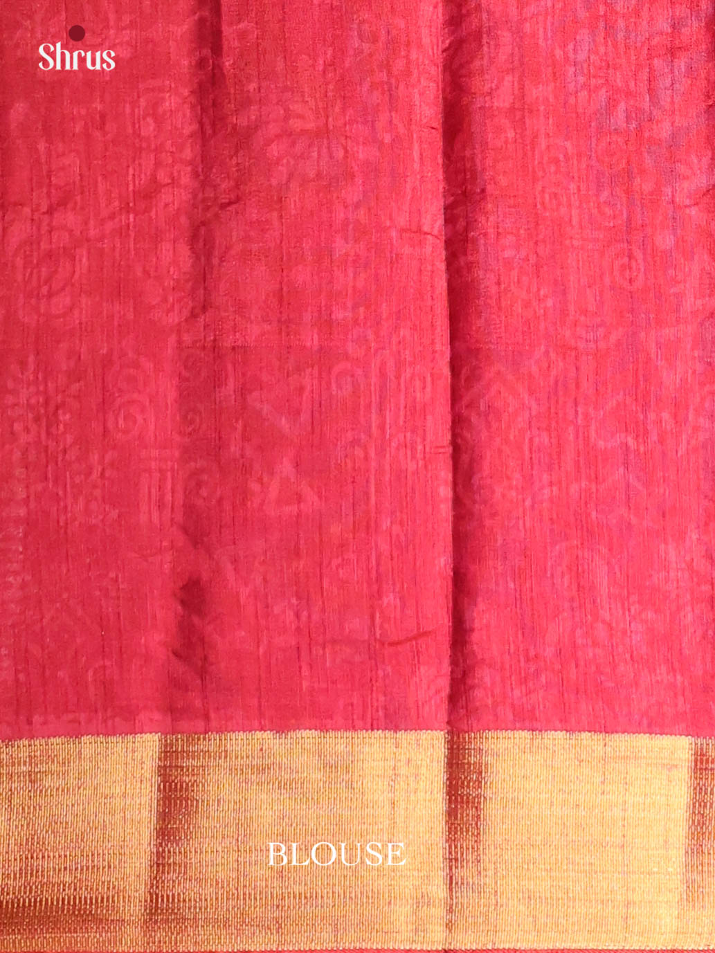 Brown & Red - Semi Patola Saree - Shop on Shrus.com