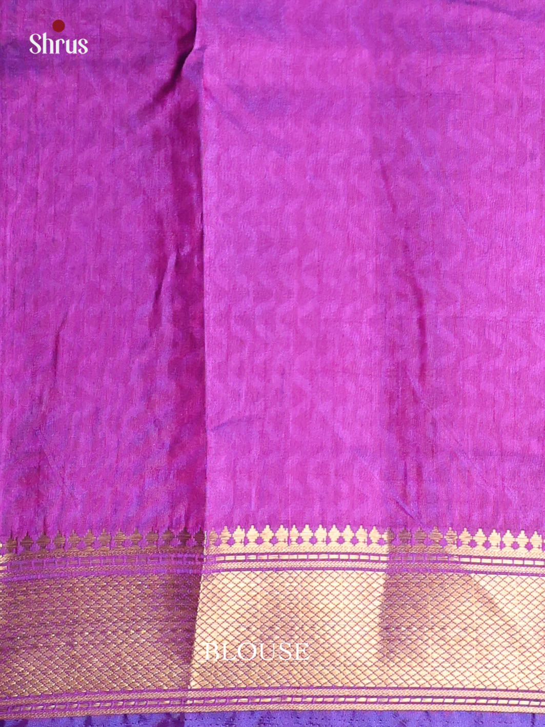 Blue & Purple - Semi Patola Saree - Shop on Shrus.com