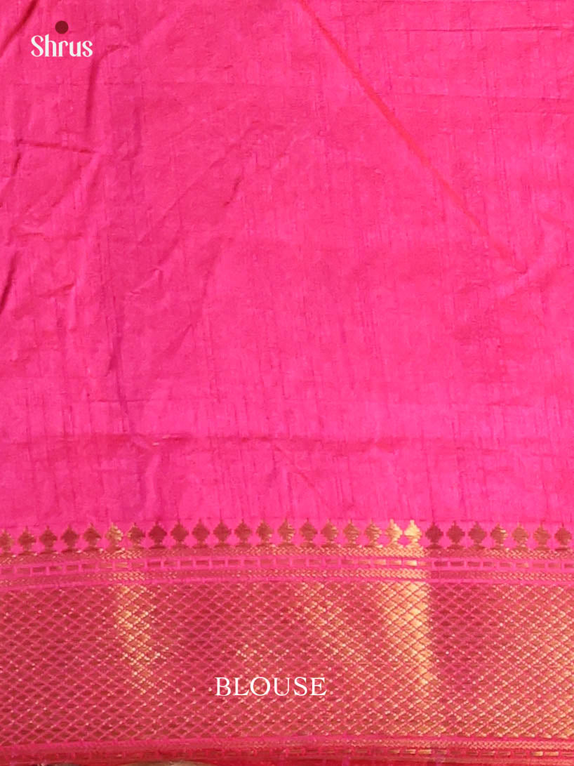 Purple & Pink - Semi Patola Saree - Shop on Shrus.com