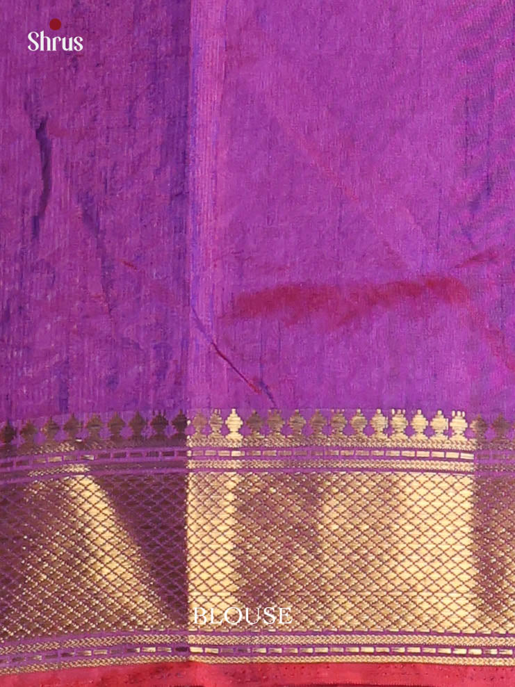 Pink & Purple - Semi Patola Saree - Shop on Shrus.com