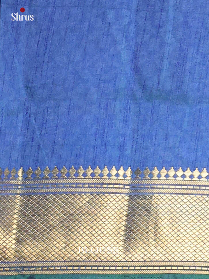 Green & Blue - Semi Patola Saree - Shop on Shrus.com