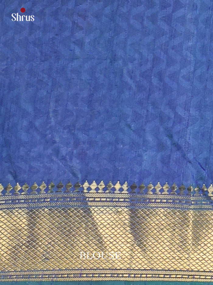 Green & Blue- Semi Patola Saree - Shop on Shrus.com