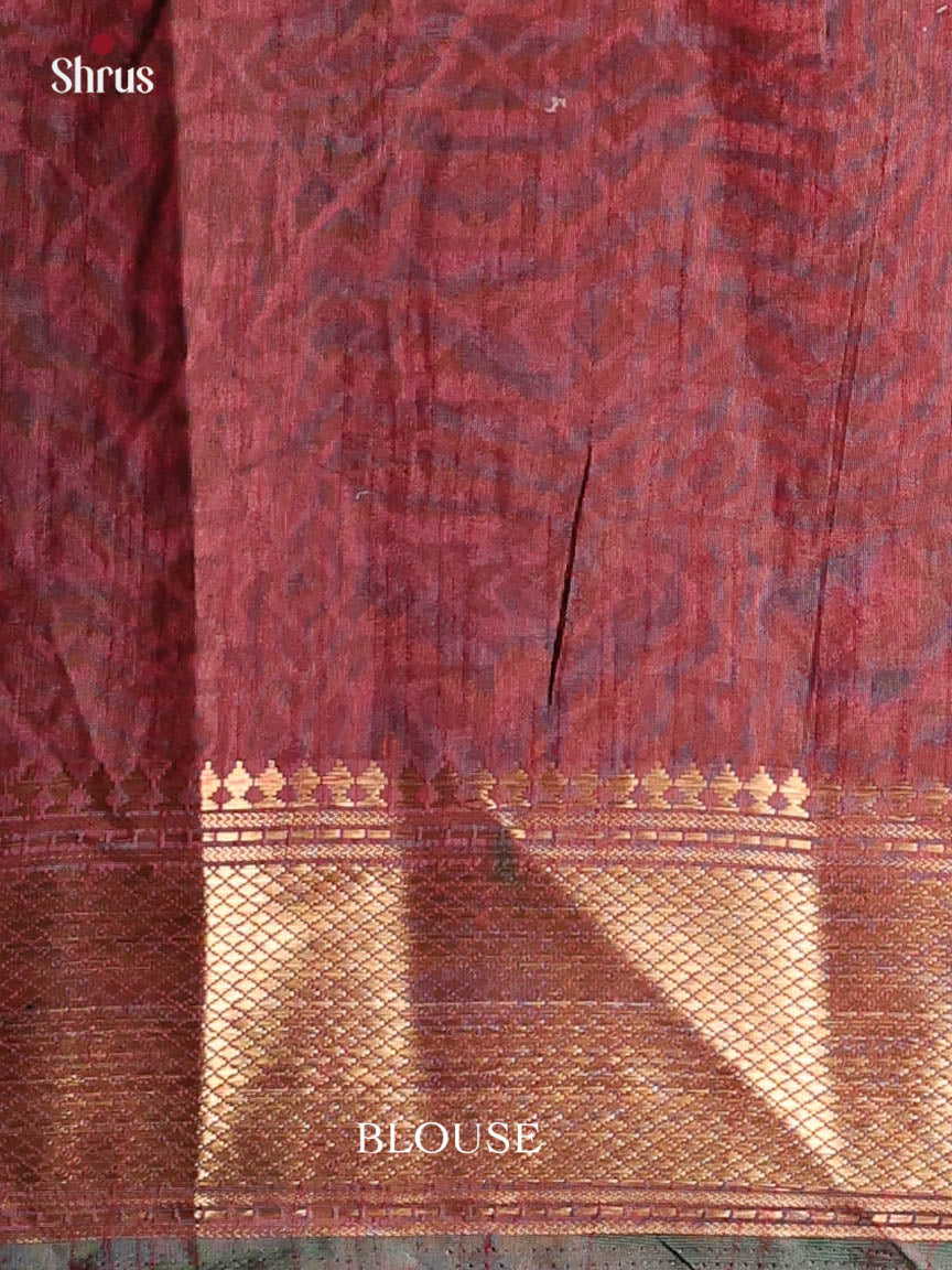 Green & Brown - Semi Patola Saree - Shop on Shrus.com