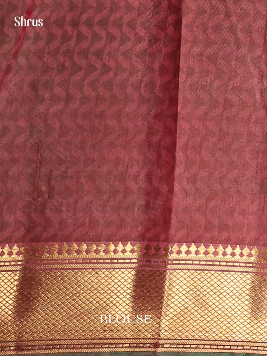 Green & Brown - Semi Patola Saree - Shop on Shrus.com