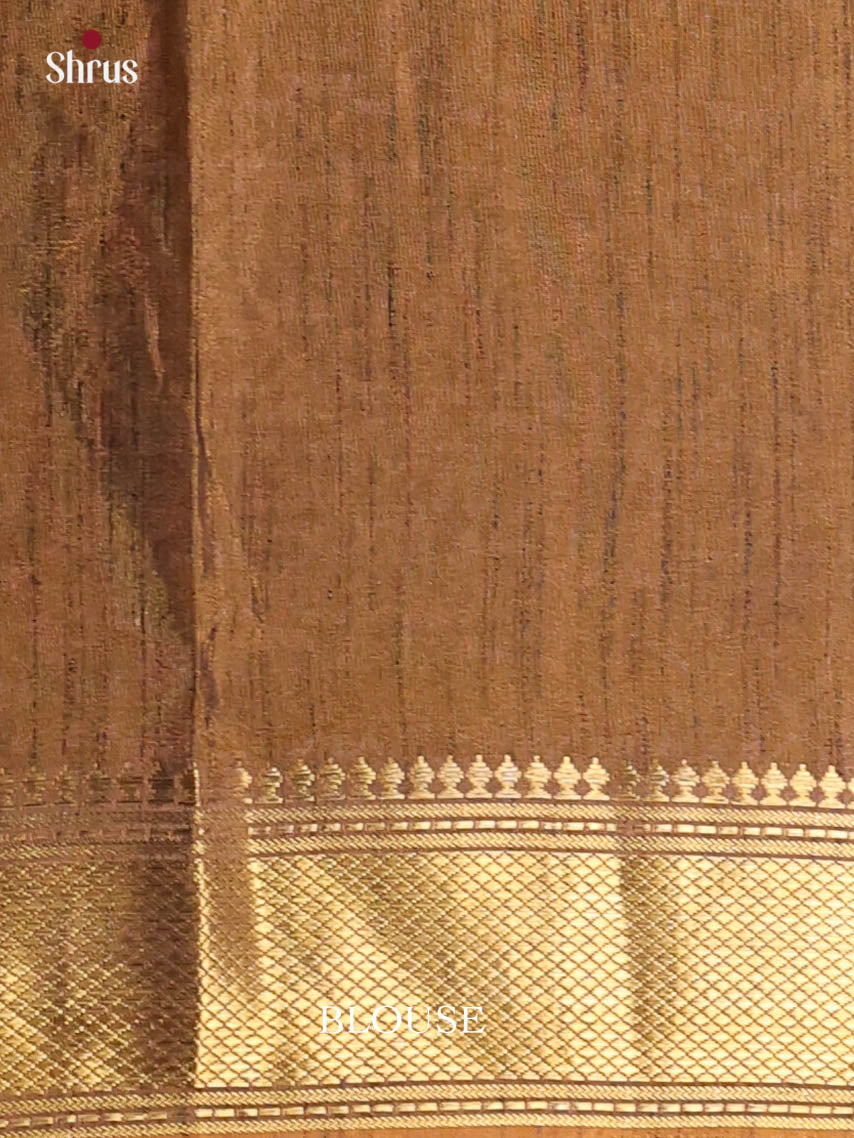 Mustard & Army Green - Semi Patola Saree - Shop on Shrus.com