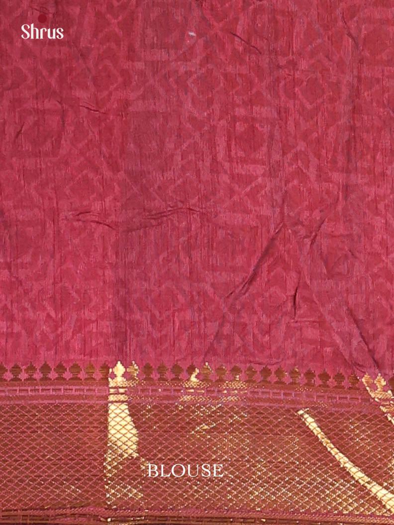 Black & Maroon - Semi Patola Saree - Shop on Shrus.com