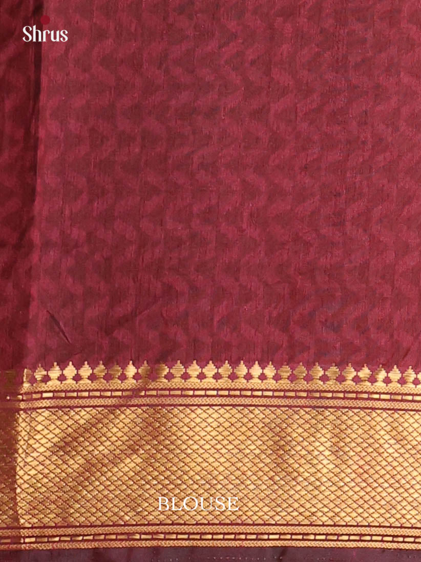 Black & Maroon - Semi Patola Saree - Shop on Shrus.com