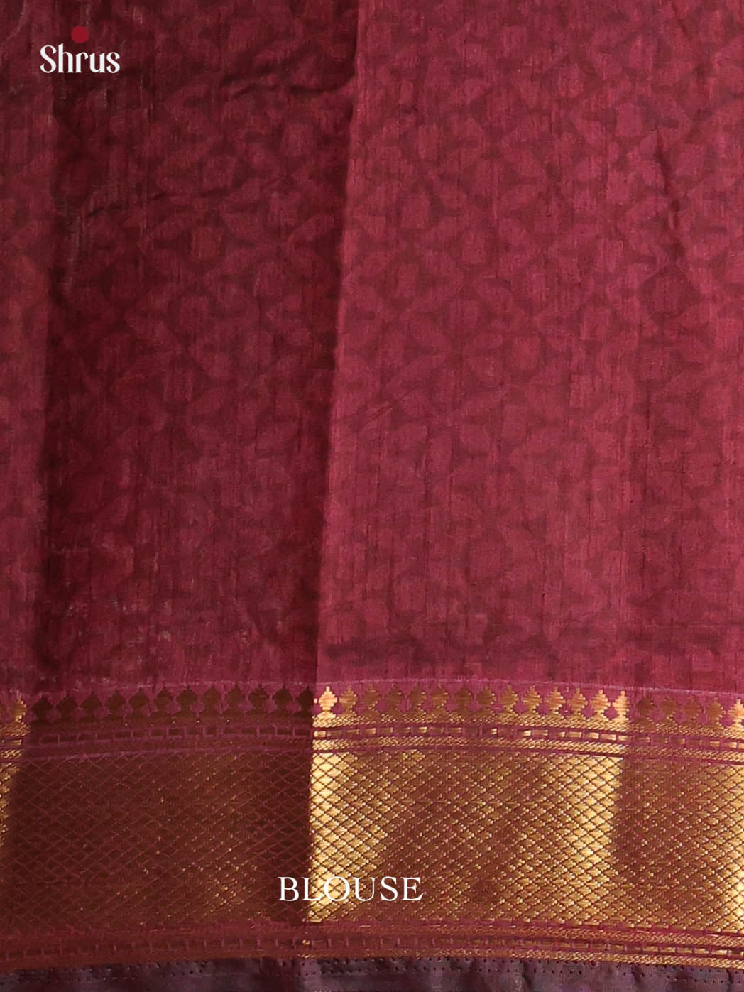 Black & Maroon - Semi Patola Saree - Shop on Shrus.com