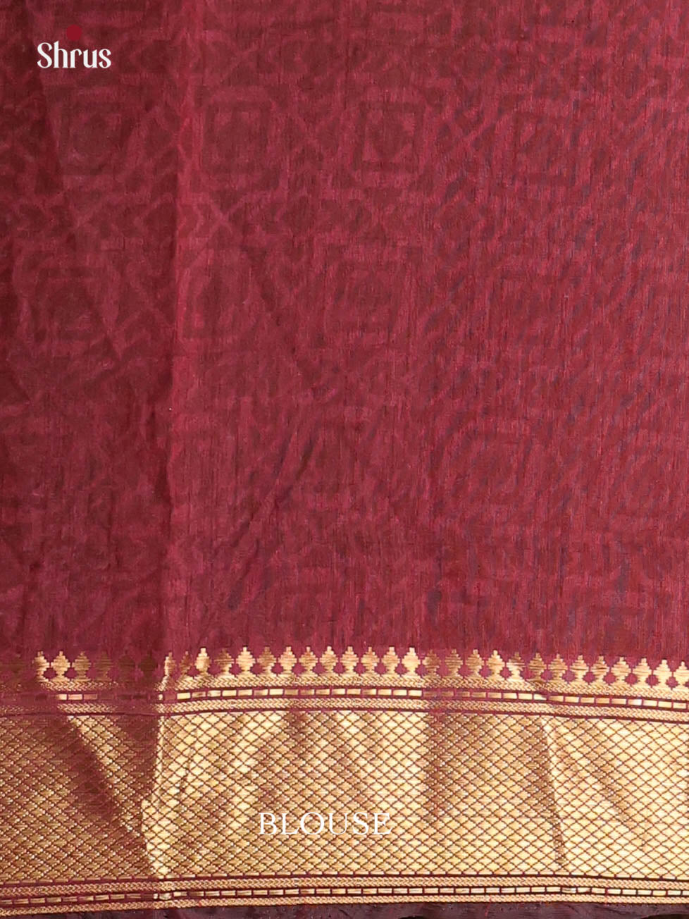Black & Maroon - Semi Patola Saree - Shop on Shrus.com