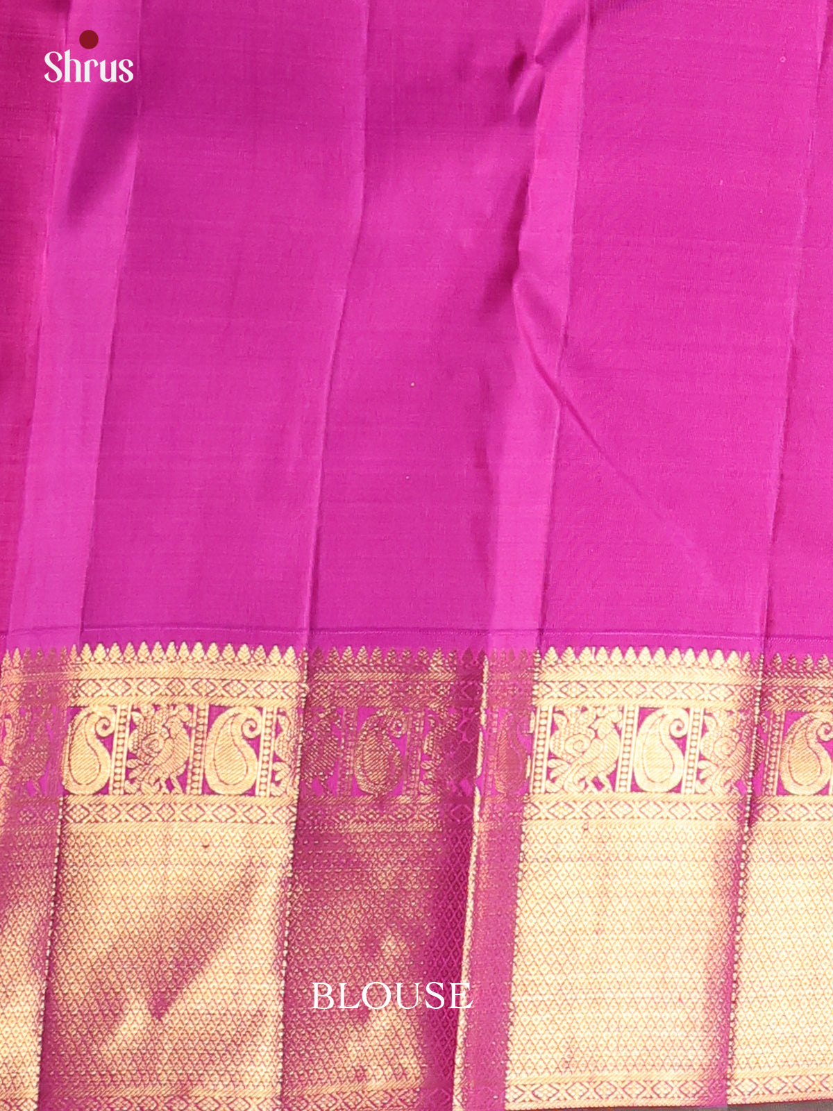 Pista Green & Majenta - Kanchipuram silk Saree - Shop on Shrus.com