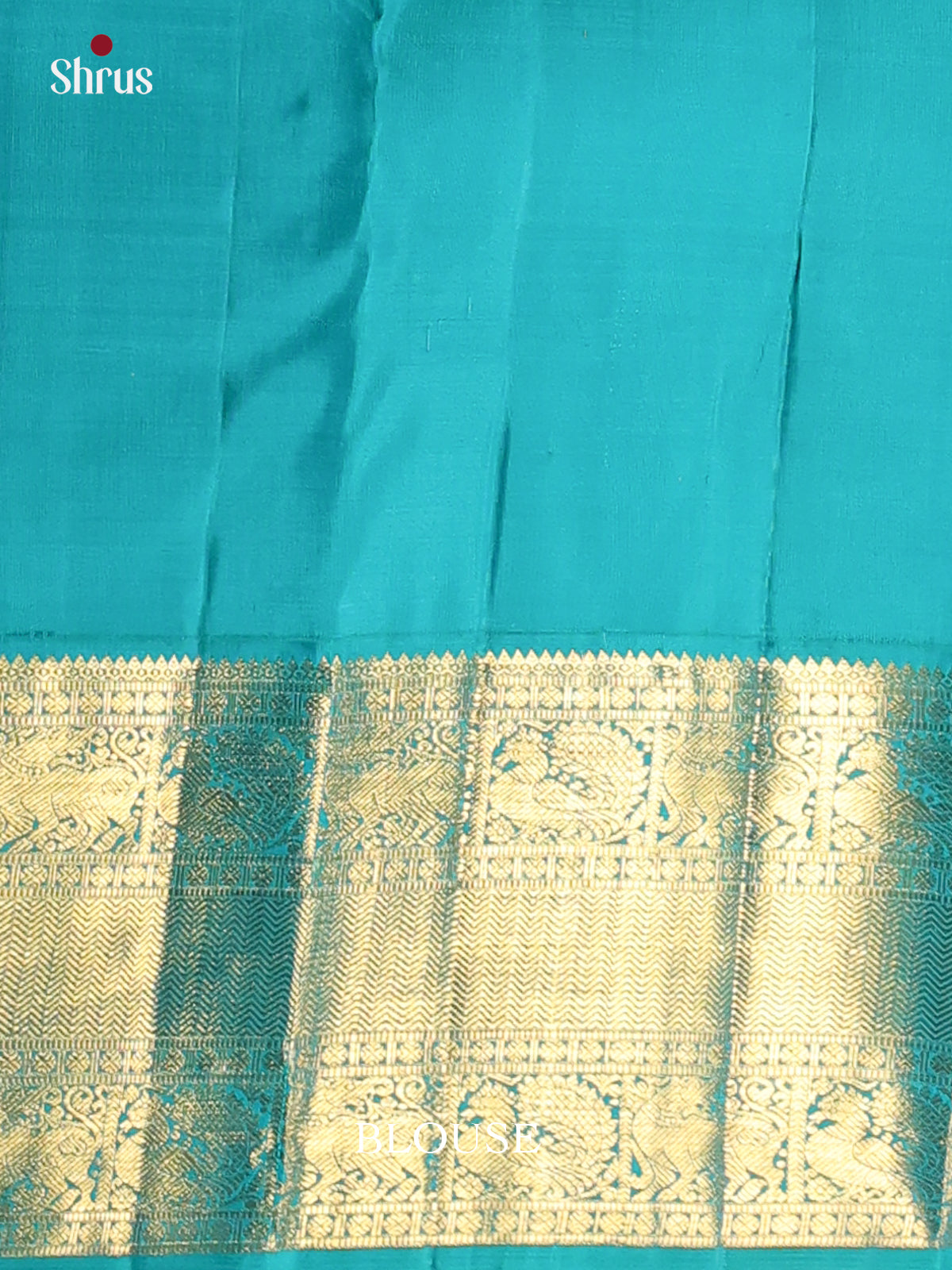 Vibrant Purple and Teal Pure Kanchipuram silk Saree Featuring Golden Zari Woven Buttas-2