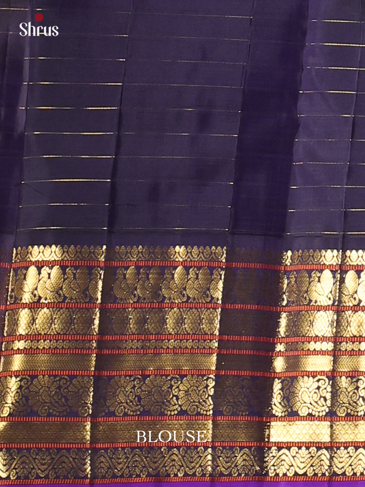 Blushed Rose Pink and Blue Bridal Kanchipuram silk Saree With Intricate Thread Woven Checks-2