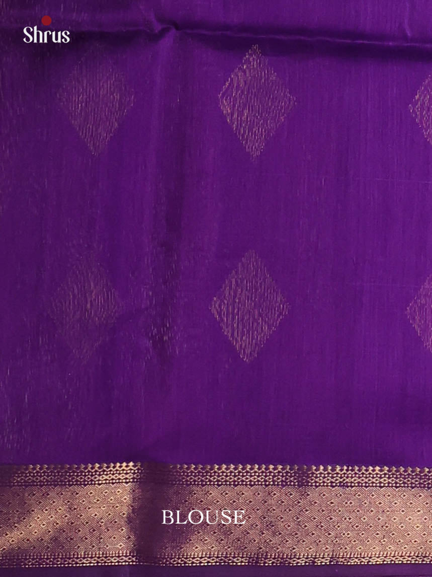 Pink & Violet - Maheshwari silkcotton Saree - Shop on Shrus.com