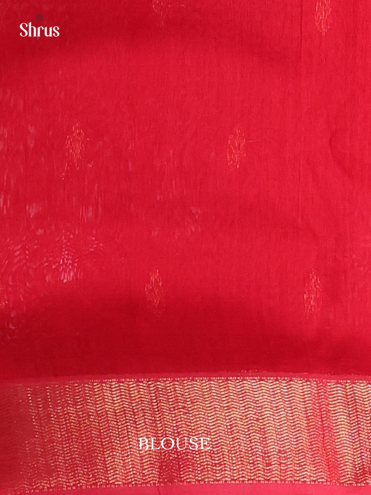 Red(Single Tone) - Maheshwari silkcotton Saree - Shop on Shrus.com
