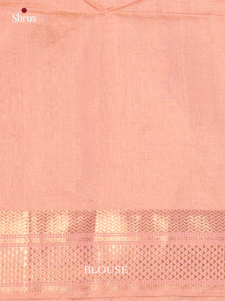 Dusty Pink(Single Tone) - Maheshwari silkcotton Saree - Shop on Shrus.com