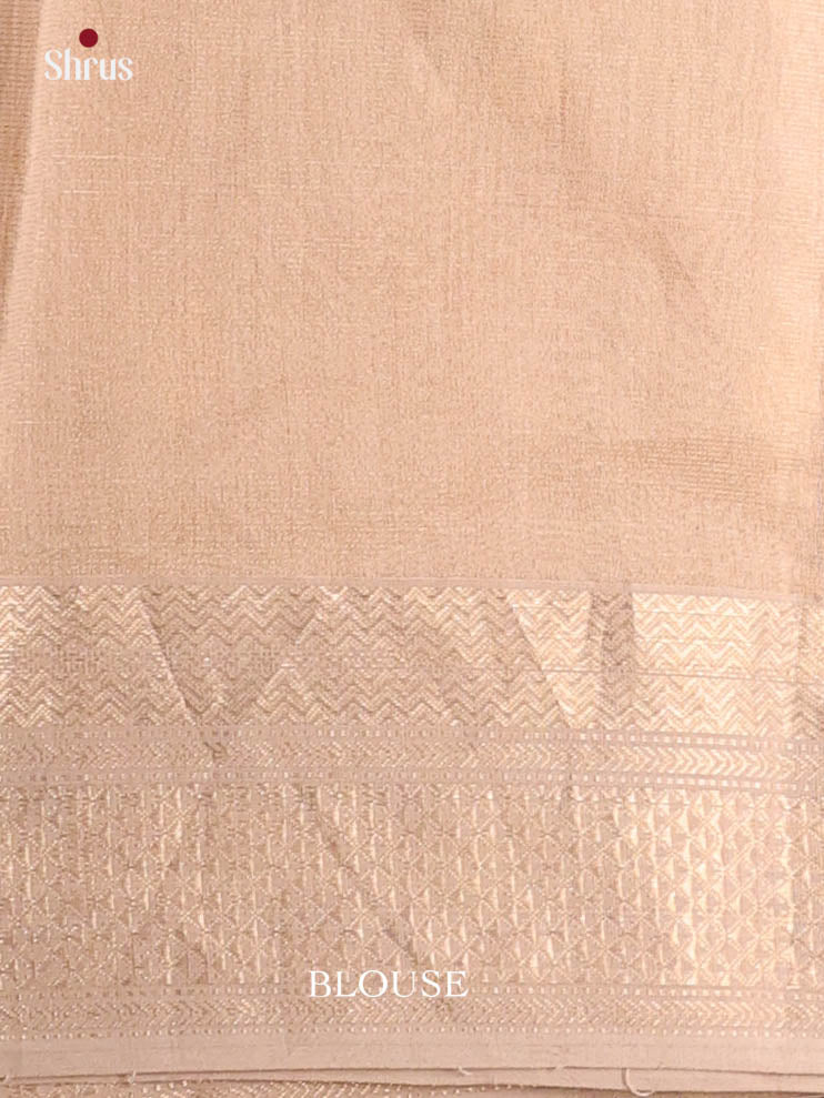 Dusty Brown(single Tone)- Maheshwari silkcotton Saree - Shop on Shrus.com