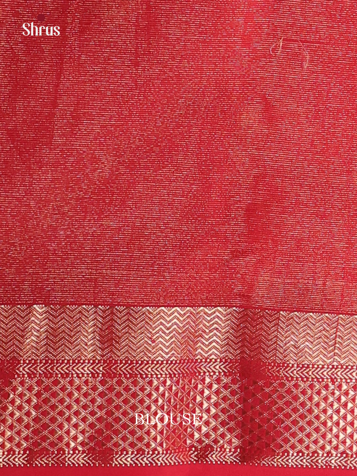 Red(Single Tone)- Maheshwari silkcotton Saree - Shop on Shrus.com