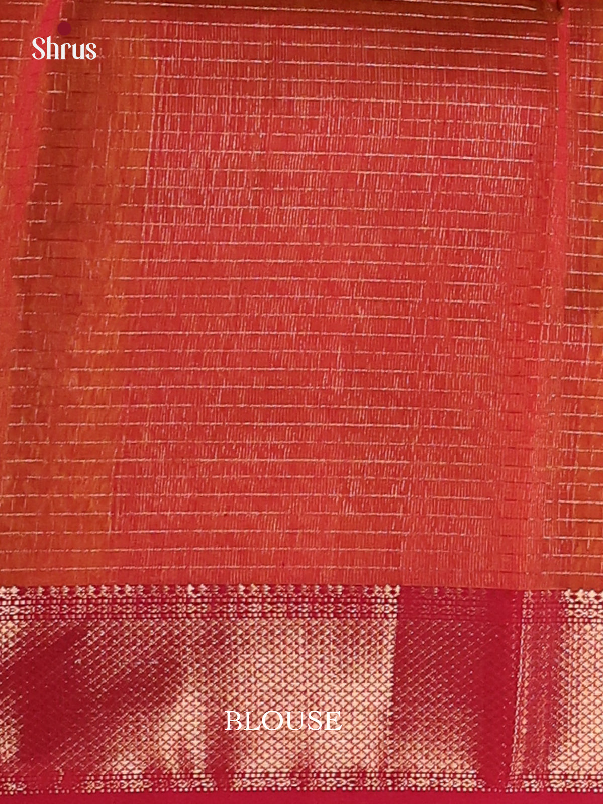 Mustardy Green & Brick - Maheshwari silkcotton Saree - Shop on Shrus.com