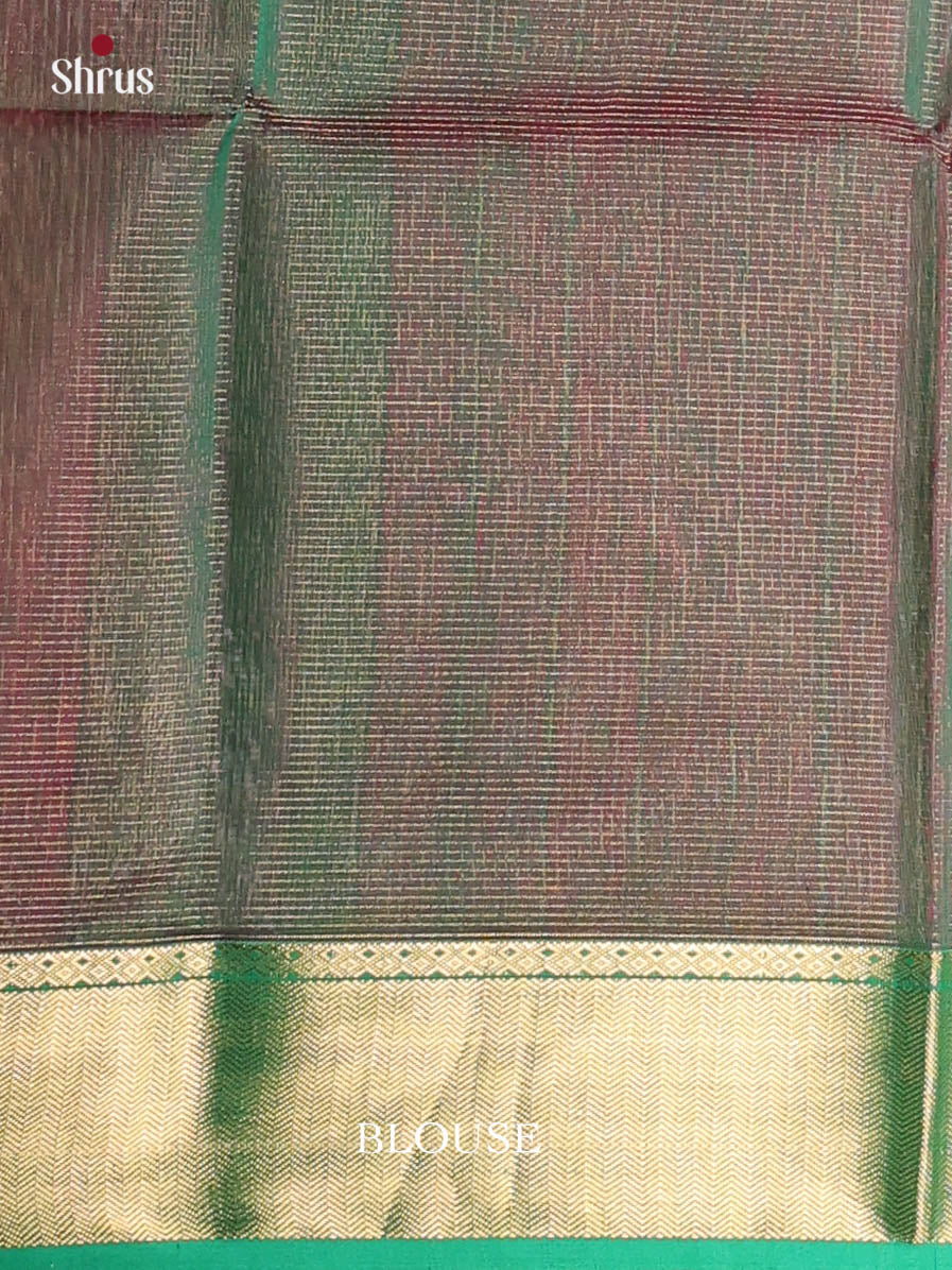 Pink & Double Shaded Green- Maheshwari silkcotton Saree - Shop on Shrus.com