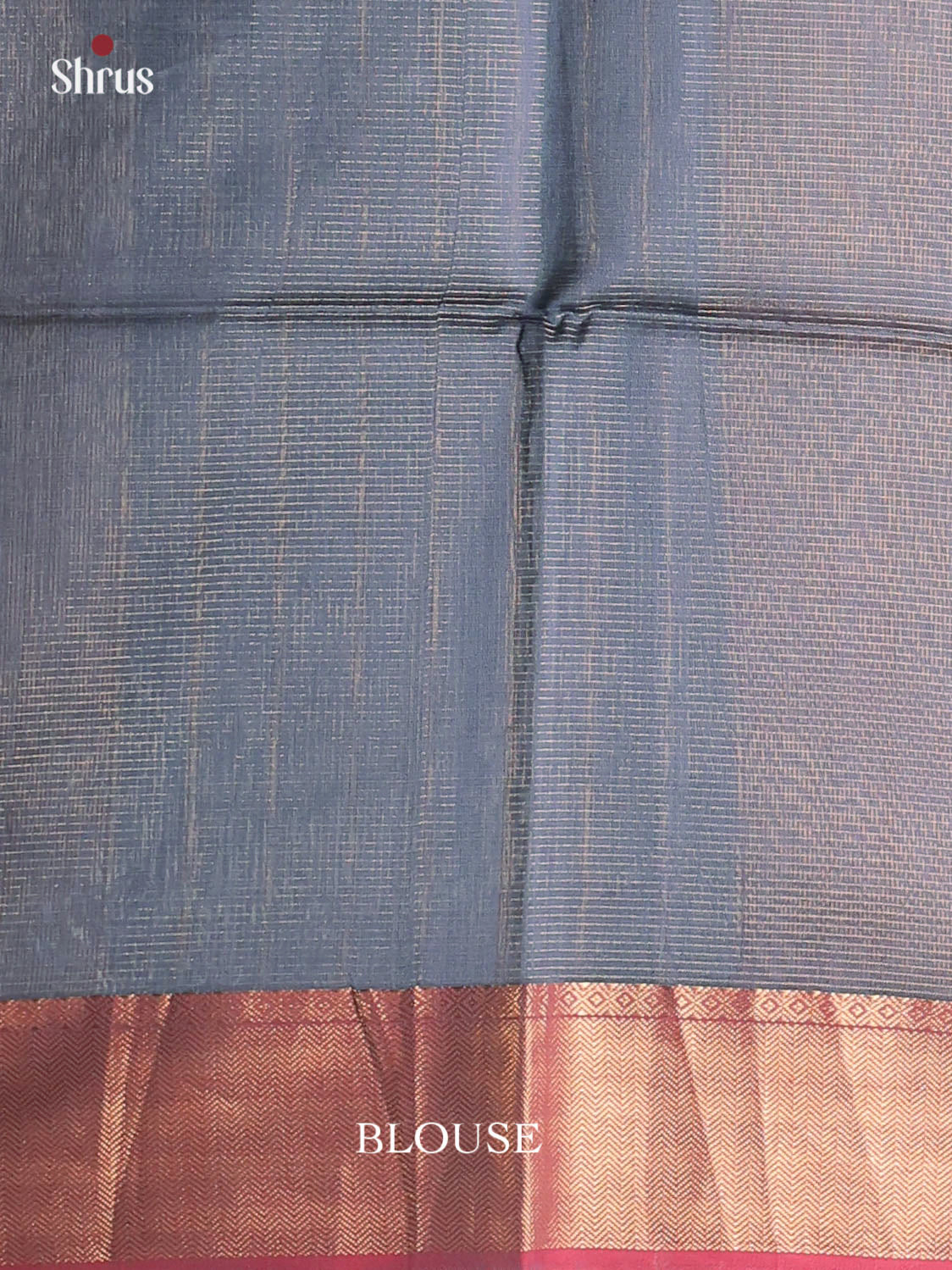 Grey & Red - Maheshwari silkcotton Saree - Shop on Shrus.com