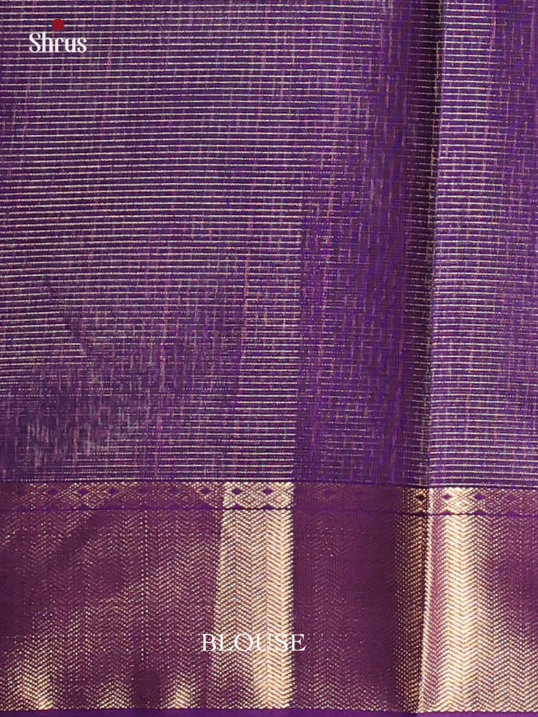 Green & Violet - Maheshwari silkcotton Saree - Shop on Shrus.com