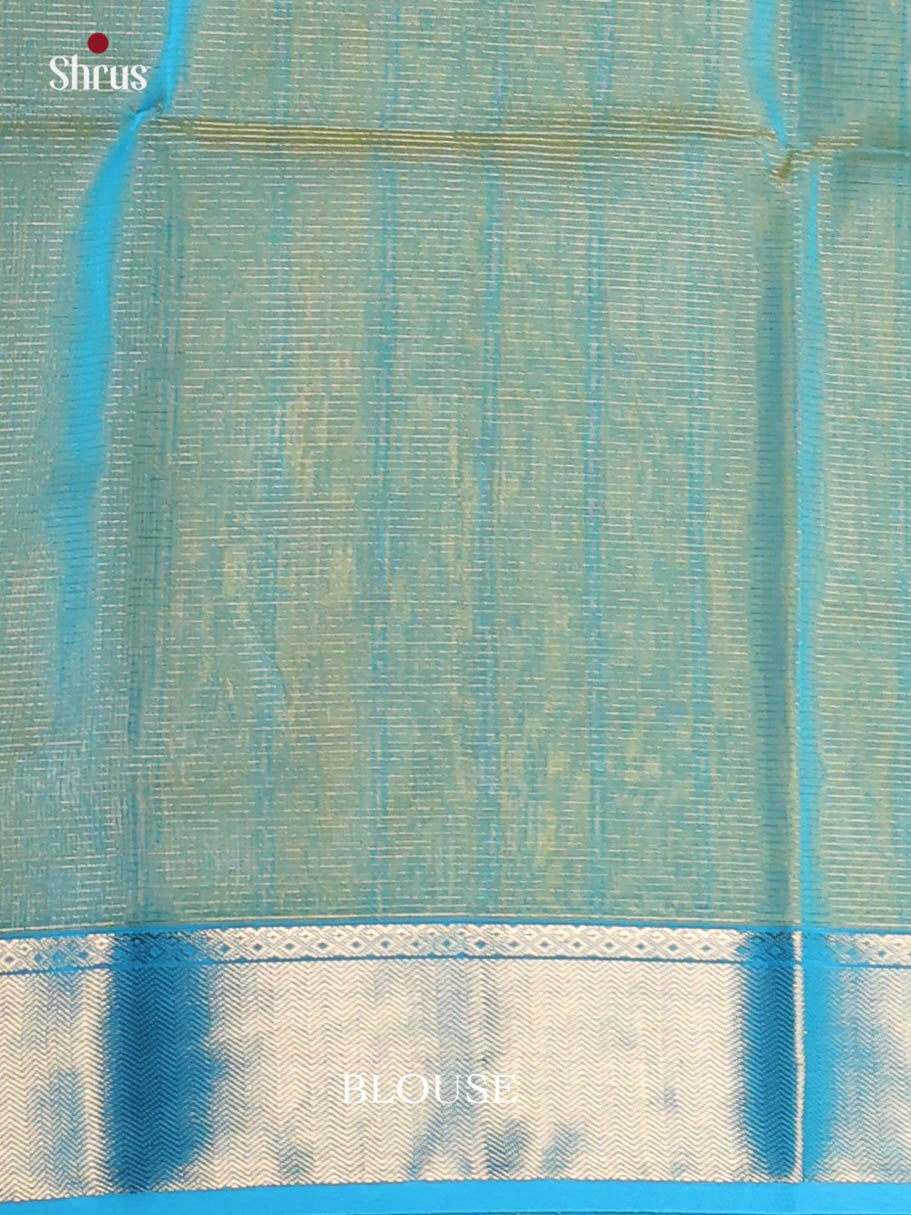Mustard & Blue - Maheshwari silkcotton Saree - Shop on Shrus.com