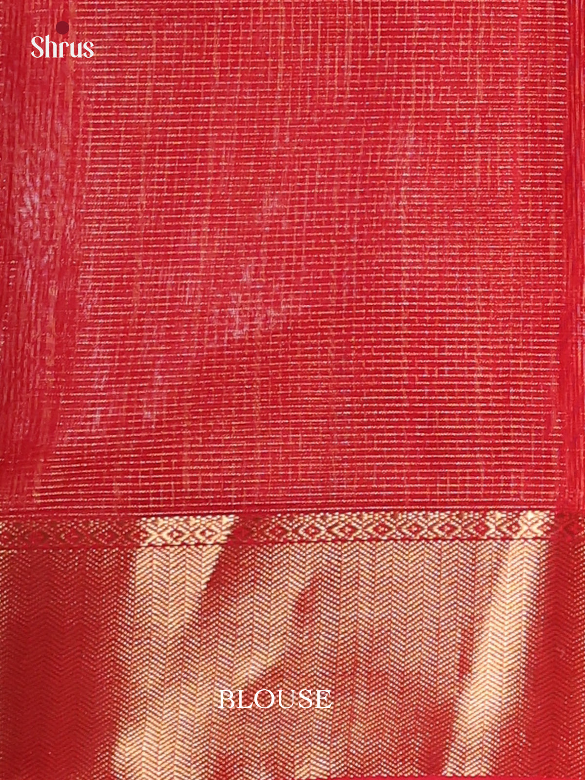 Red(single Tone)- Maheshwari silkcotton Saree - Shop on Shrus.com