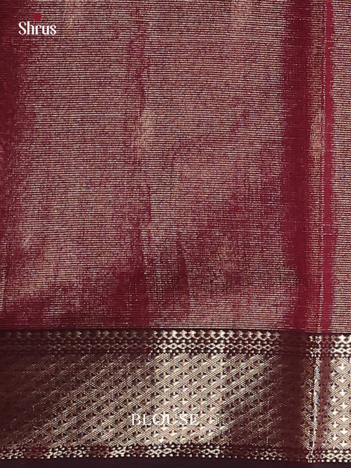 Maroon(single Tone) - Maheshwari silkcotton Saree - Shop on Shrus.com