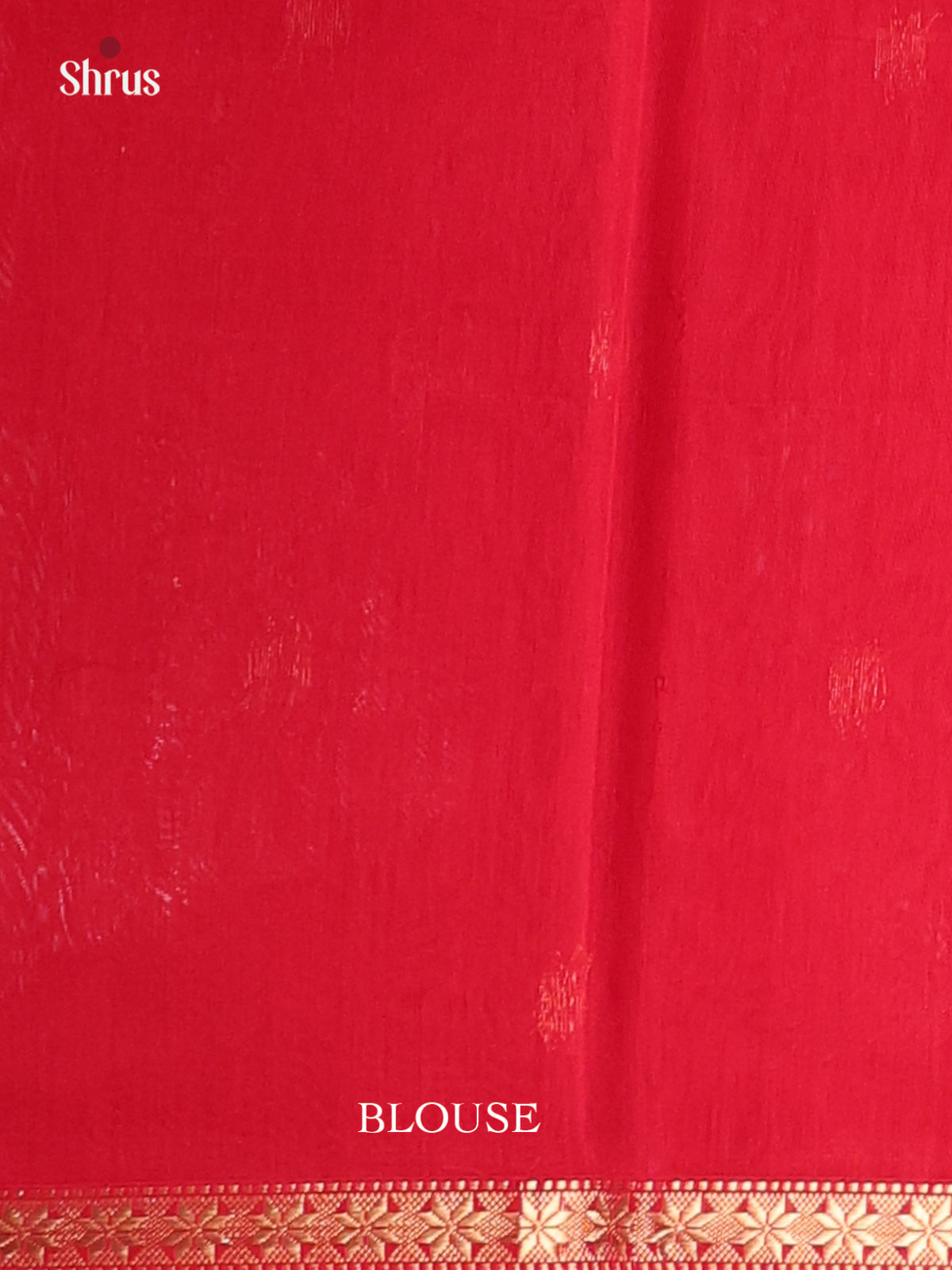 Red(single Tone) - Maheshwari silkcotton Saree - Shop on Shrus.com