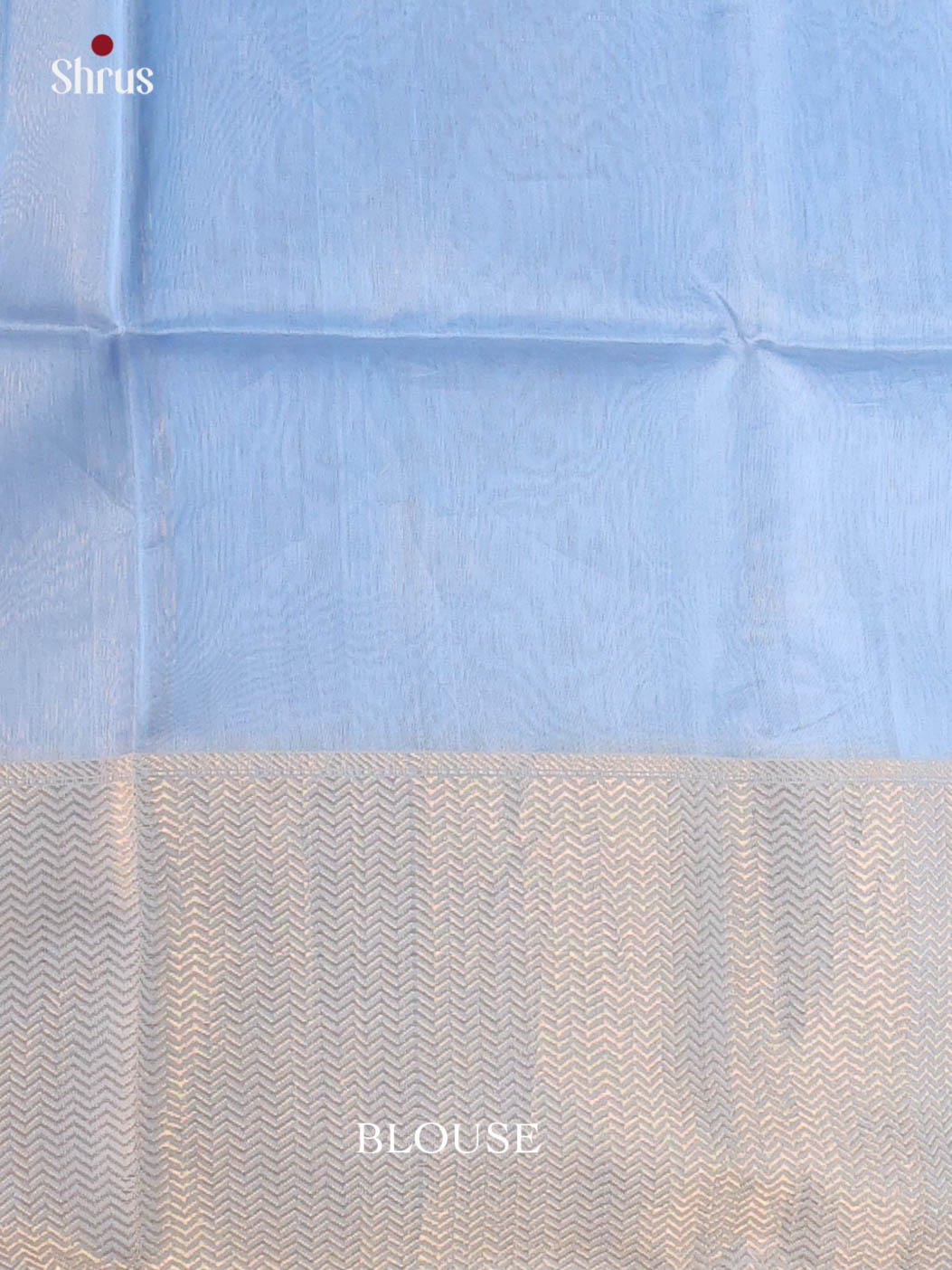 Lite Blue(single Tone)- Maheshwari silkcotton Saree - Shop on Shrus.com