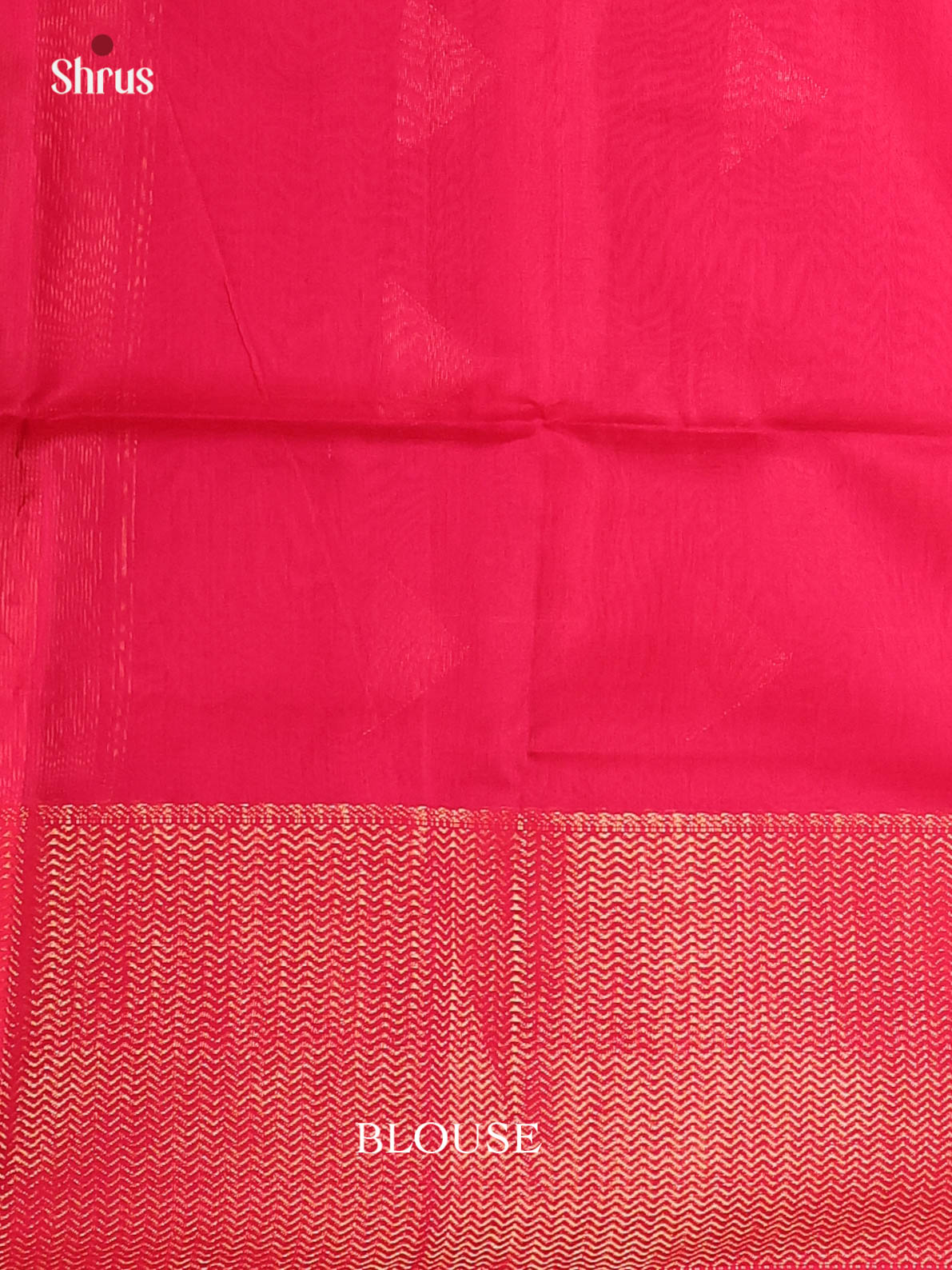 Red(Single tone)- Maheshwari silkcotton Saree - Shop on Shrus.com