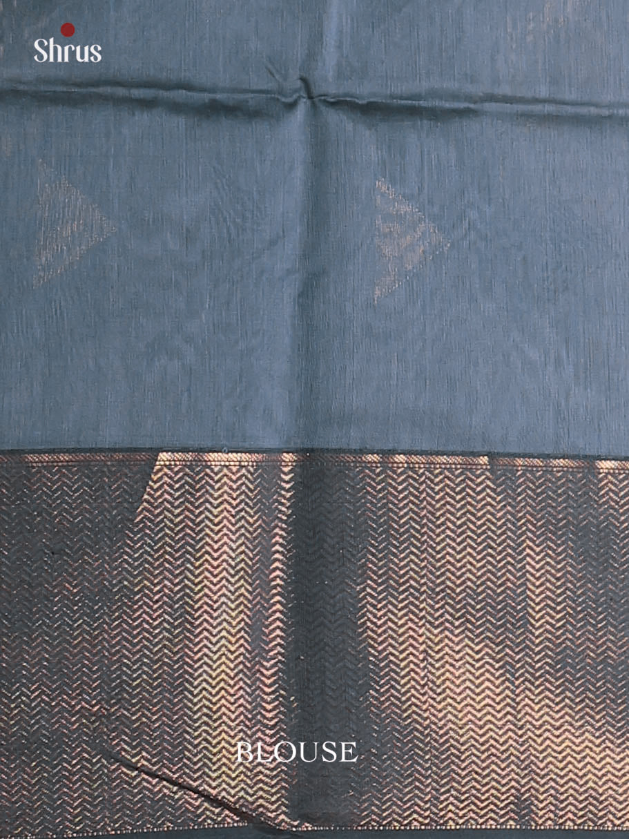 Grey(Single Tone) - Maheshwari silkcotton Saree - Shop on Shrus.com