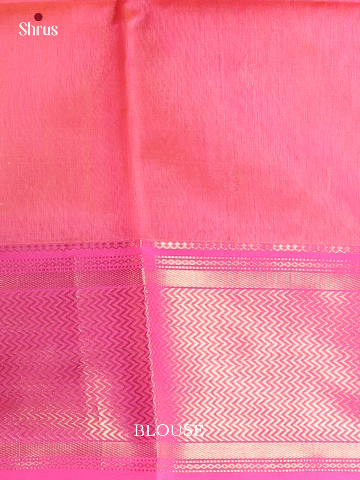 Yellow & Pink - Maheshwari silkcotton Saree - Shop on Shrus.com