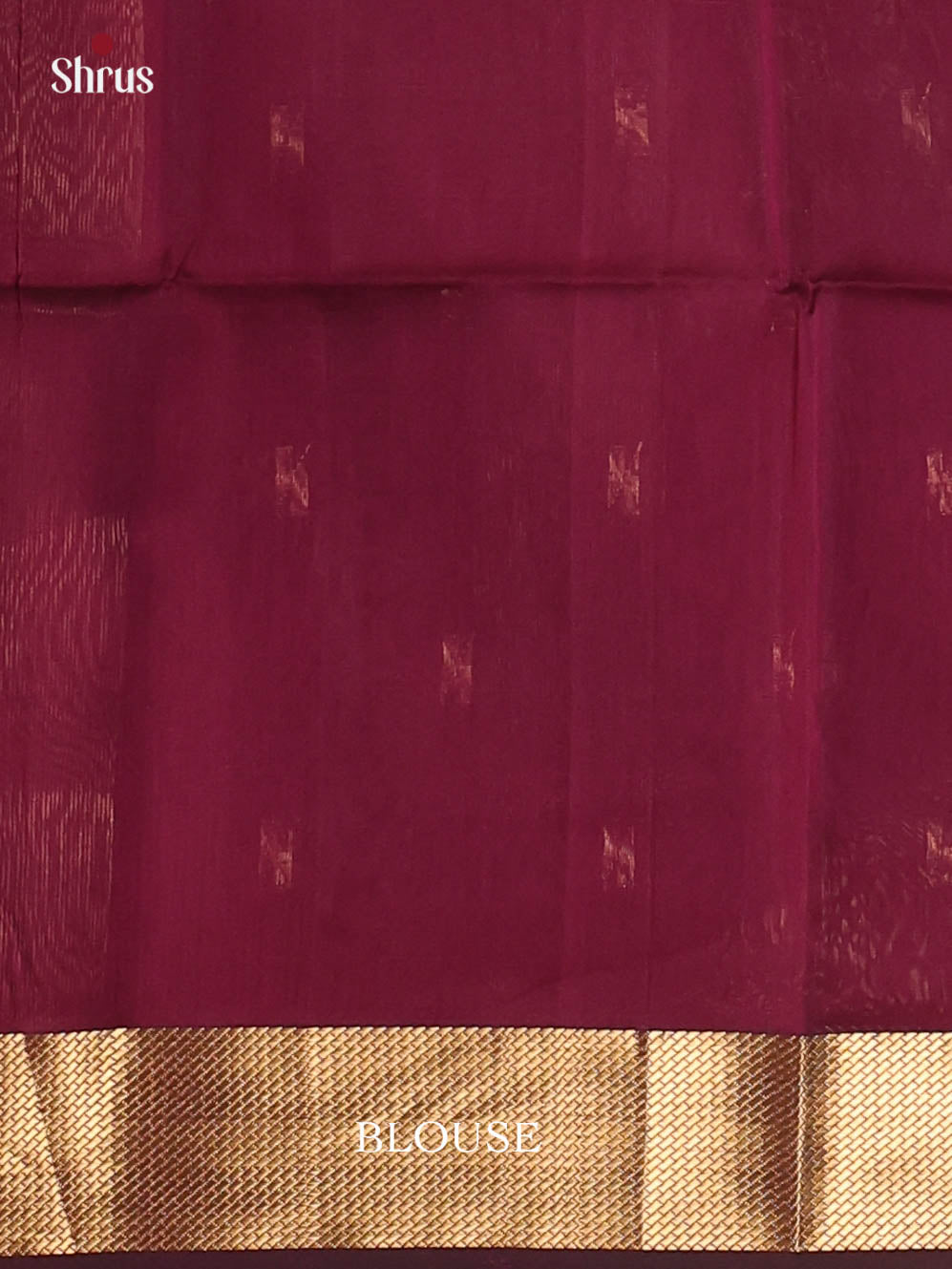 Wine(single Tone) - Maheshwari silkcotton Saree - Shop on Shrus.com