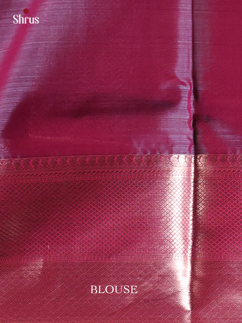 Green & Purple - Kanchipuram-halfpure Saree - Shop on Shrus.com