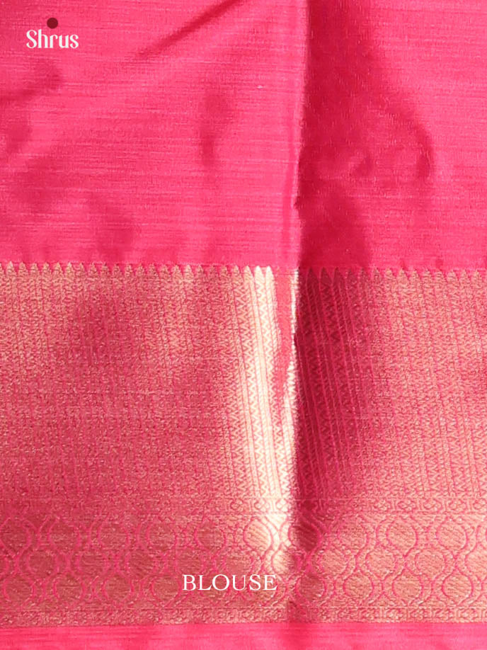 Green & Pink - Kanchipuram-halfpure Saree - Shop on Shrus.com
