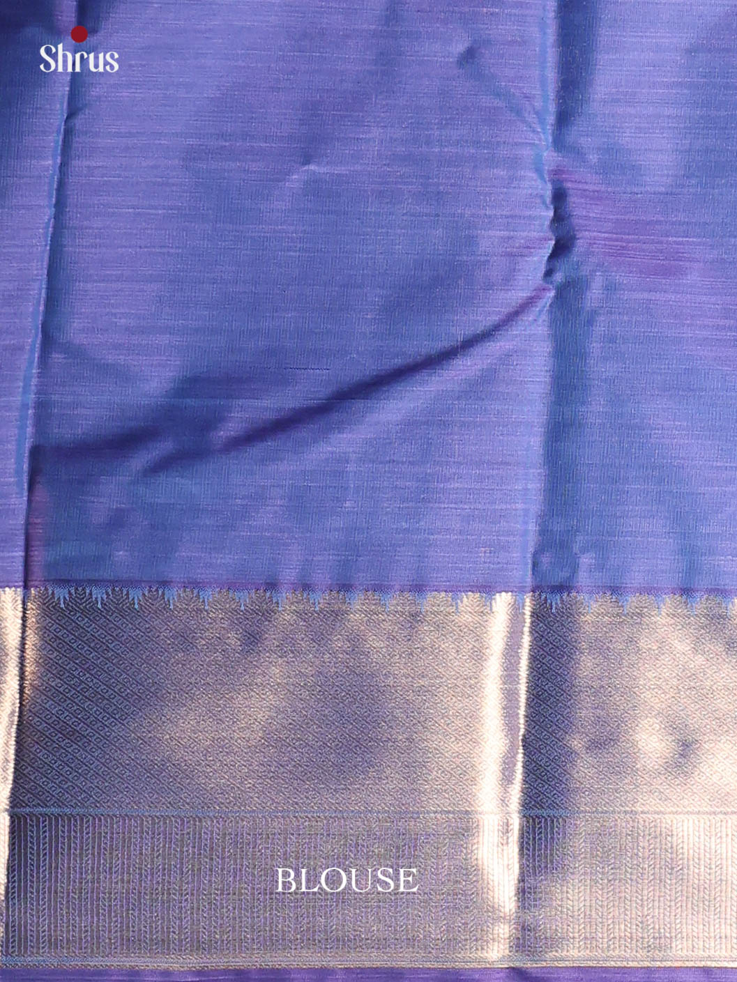Blue(single Tone) - Kanchipuram-halfpure Saree - Shop on Shrus.com
