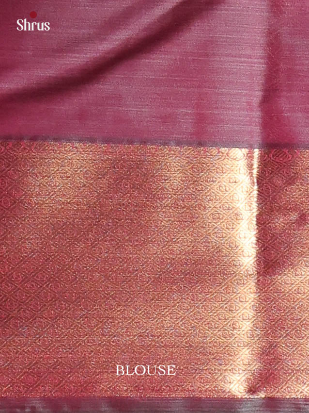 Reddish Pink & Maroon - Kanchipuram-halfpure Saree - Shop on Shrus.com