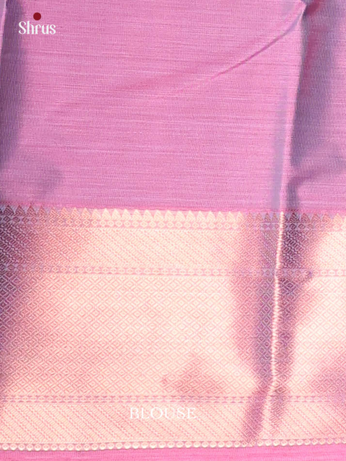 Blue & Purple - Kanchipuram-halfpure Saree - Shop on Shrus.com